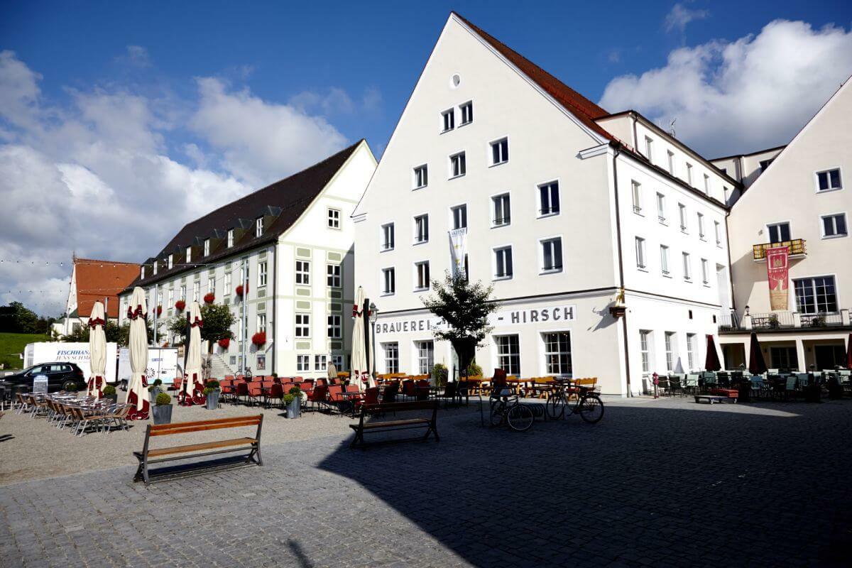 Akzent Brauerei Hotel Hirsch Ottobeuren Exterior foto